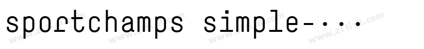 sportchamps simple字体转换